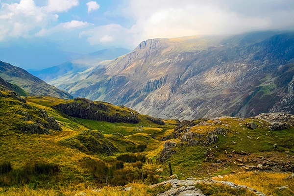 A mountain landscape