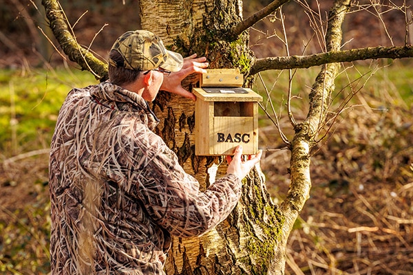 BASC Bird box being installed