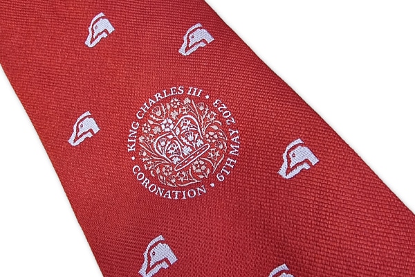 King Charles coronation tie