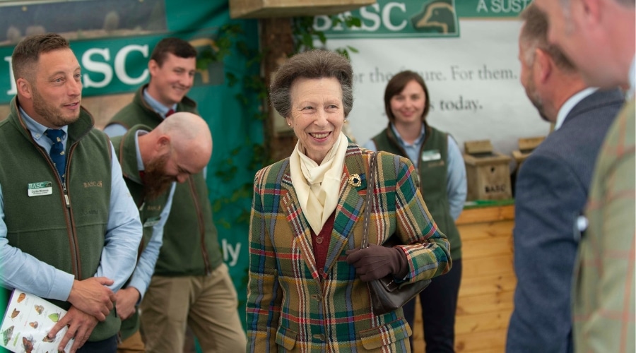 The Princess Royal talking with BASC staff