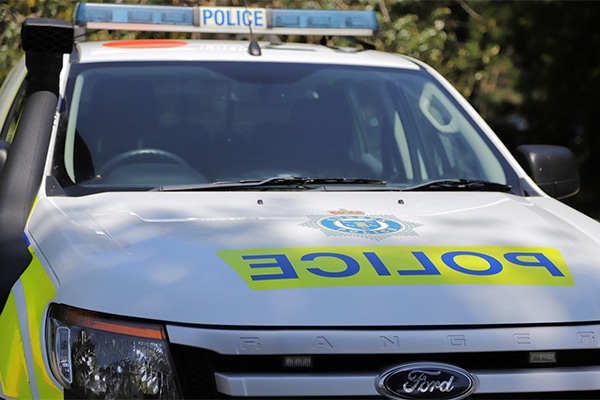 A police car