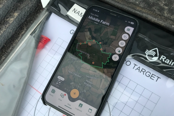 phone with map on it