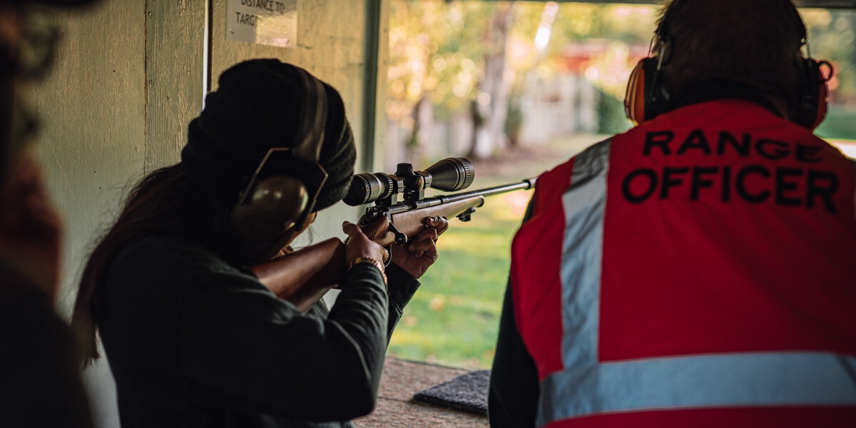 Bisley women in shooting