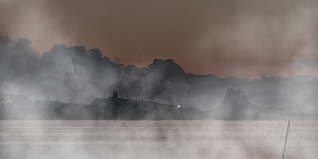 Haunting of Lindisfarne mudflats