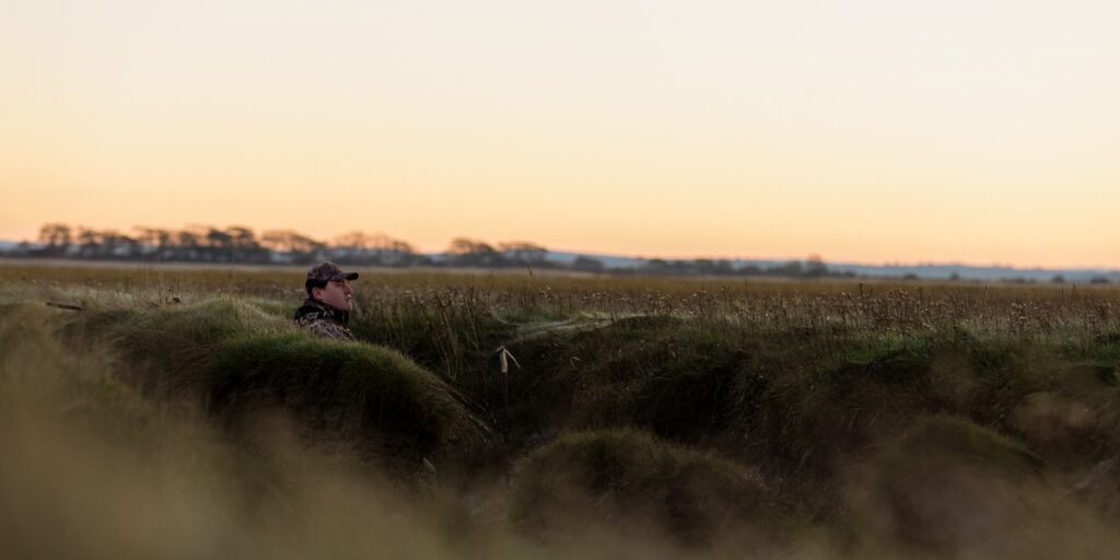 Wildfowling in fading light at Caerlaverock