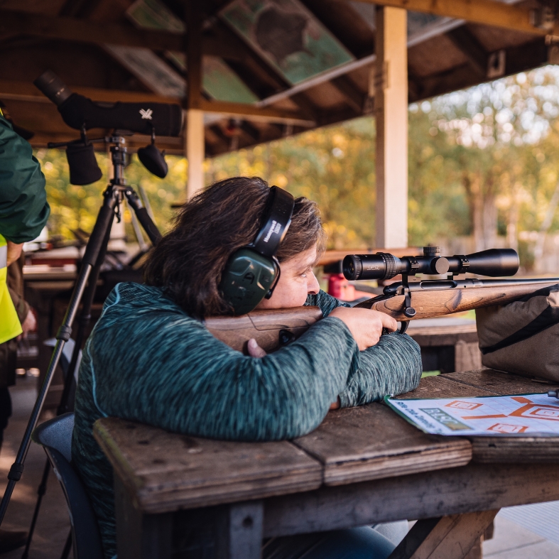 Rifle shooting at Bisley