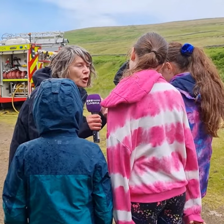 Farming today interviewing children
